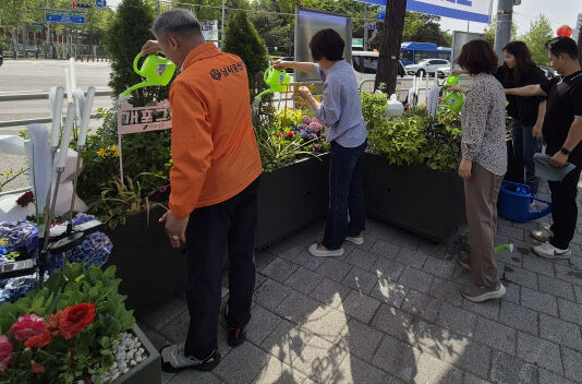 개포2동, 올해도 남서울신협과 함께 ‘개포그린정원’ 조성