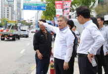 김현기 강남구청장, ‘2026 강남페스티벌’ 앞두고 도산대로 현장 안전점검